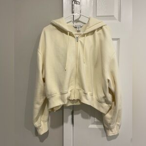 Athleta Butter Yellow Zip-Up Hoodie XL
